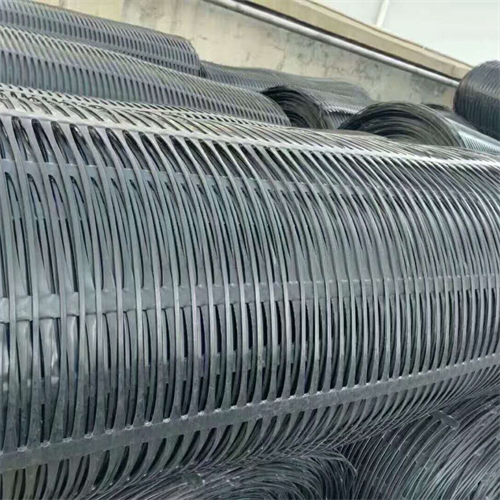 Uniaxial tensile plastic geogrid