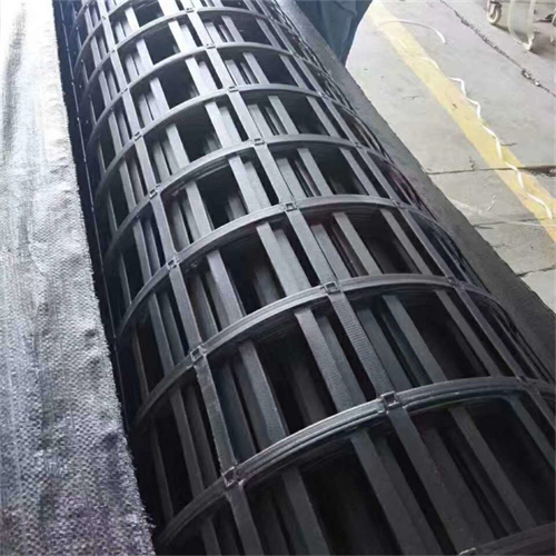 Steel-plastic composite geogrid