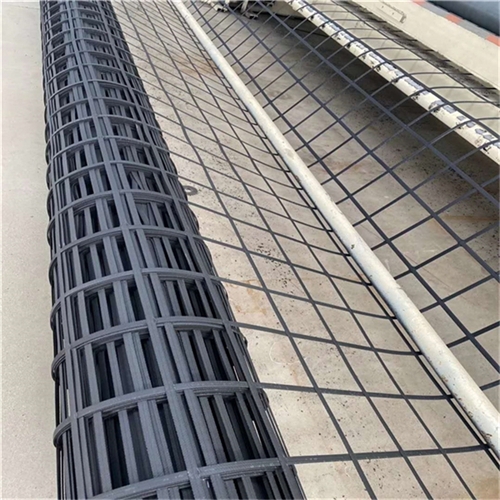 Steel-plastic composite geogrid