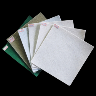 Short-fiber geotextile