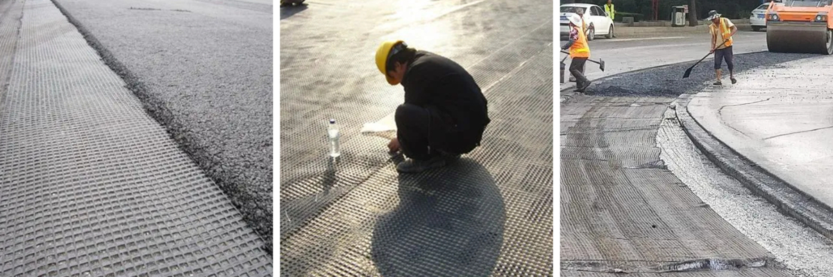 Fiberglass Geogrid for Pavement