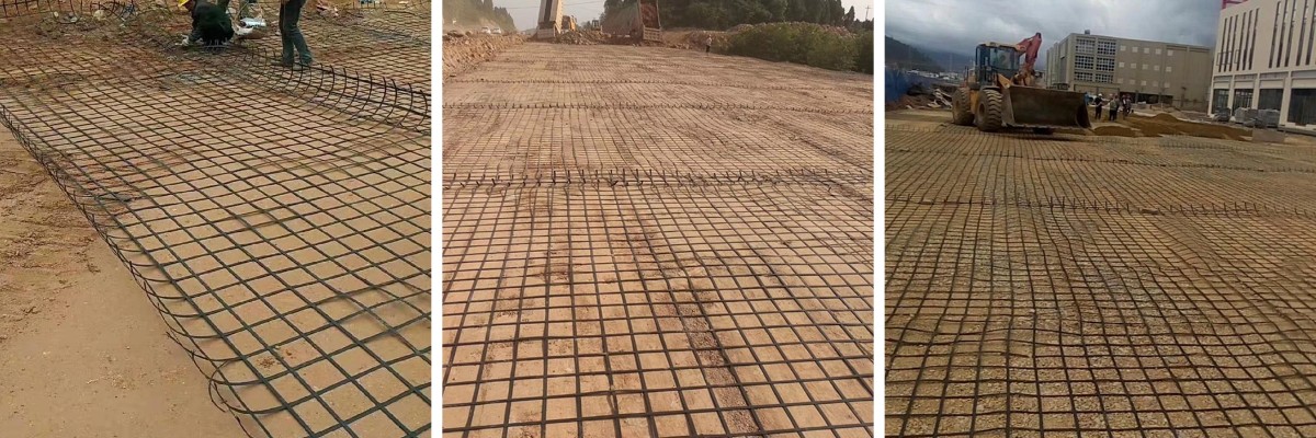 Steel Plastic Geogrid Steel Plastic Geogrid