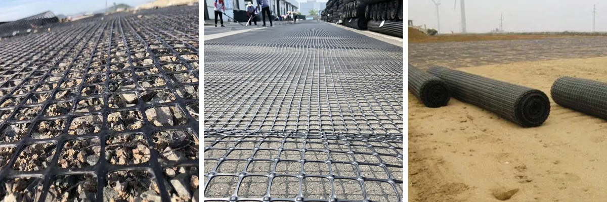 Bidirectional geogrid for foundation reinforcement Bidirectional geogrid for foundation reinforcement