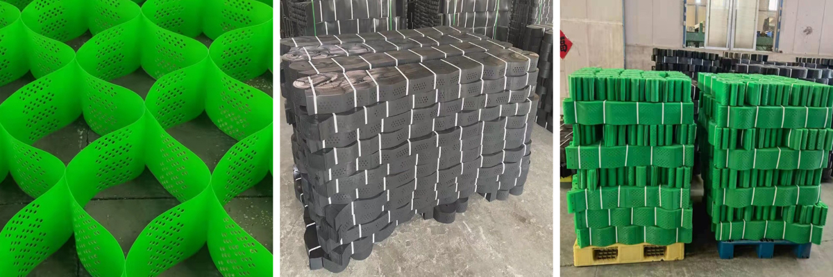 Plastic cellular confinement system