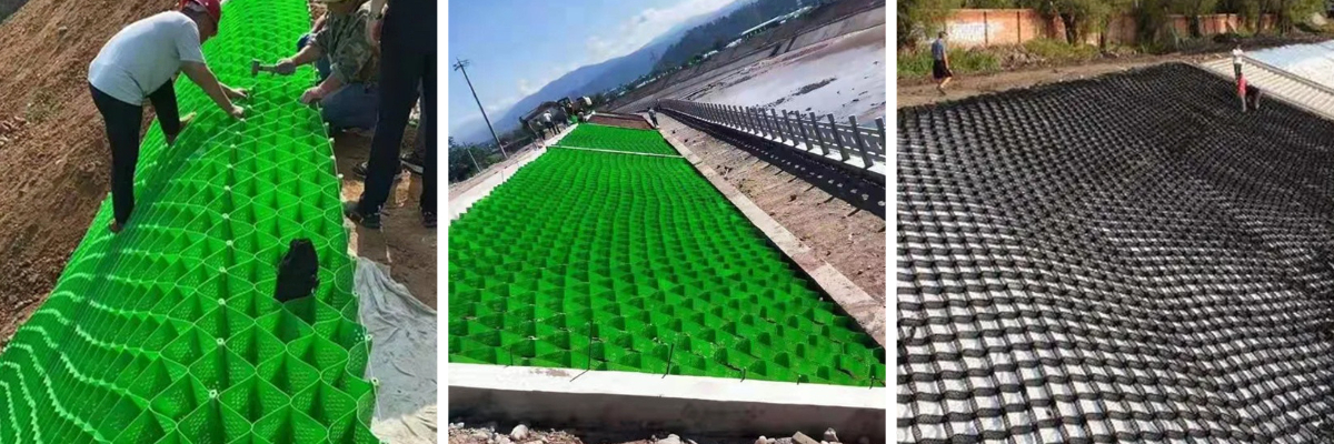 Honeycomb cellular geomat