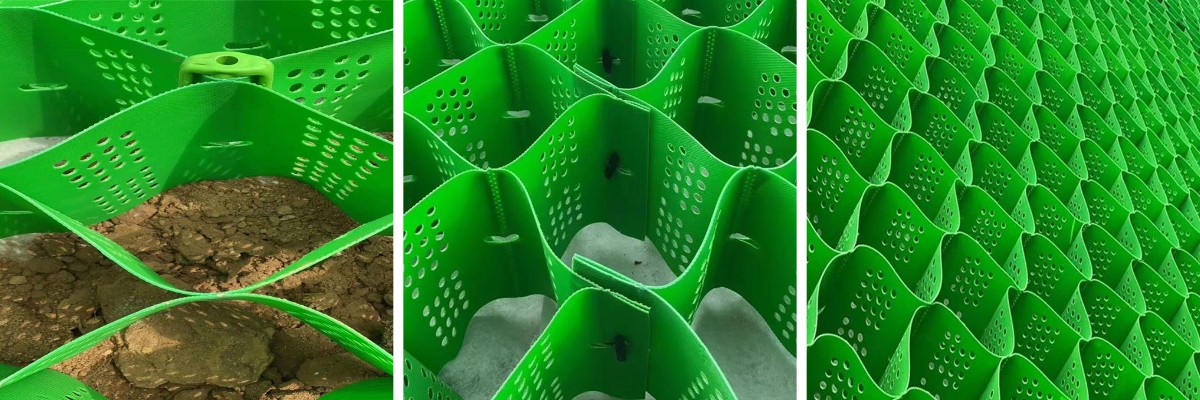 HDPE geocell driveway