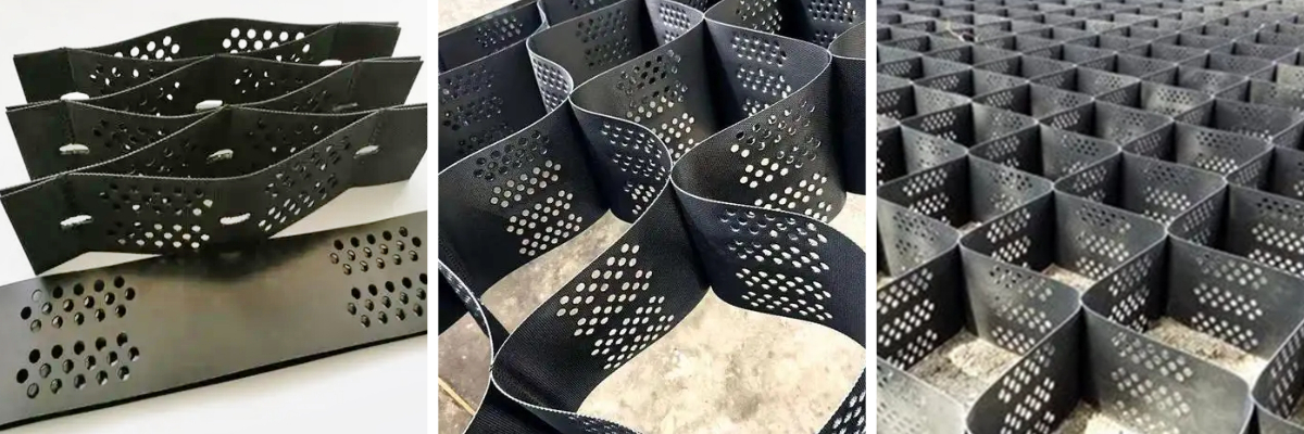 Honeycomb geocell for driveway